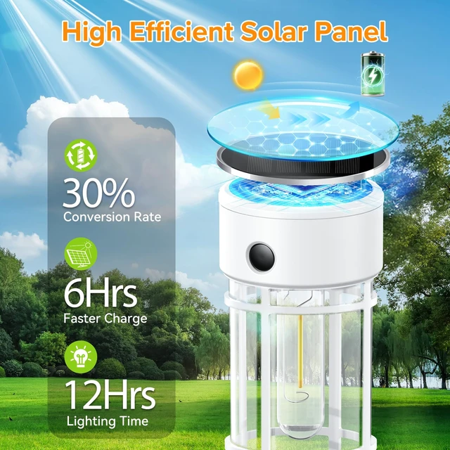 Alt view image 6 of 7 - LETMY Solar Pathway Lights Outdoor, 4 Pack Solar Lights Outdoor Waterproof IP65, Bright Garden Light for Yard Walkway Driveway Landscape Garden DecorWhite
