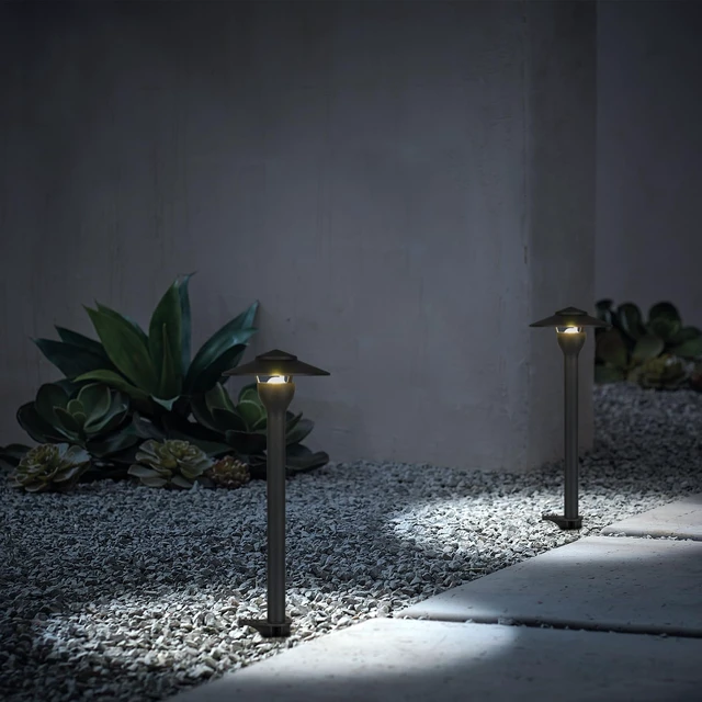 Alt view image 6 of 6 - MULANDI Low Voltage Pathway Lights LED Landscape Lights, 4.5W 12V AC/DC, 3000K Warm White, Cast-Aluminum, IP65 Waterproof, ETL Listed, for Yard, Walkway, Garden, 8 Pack