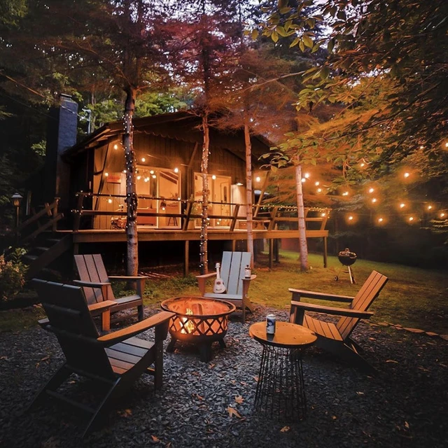 Alt view image 6 of 7 - Banord 50FT Outdoor String Lights, S14 Waterproof Patio Lighting, White | E26 1W LED Edison Bulbs, Shatterproof Dimmable Bulbs, Connectable, For Backyard, Gazebo, Deck, Party, Camping, Bistro