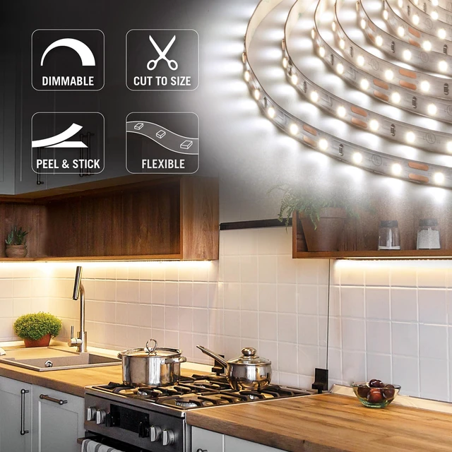 Alt view image 3 of 7 - Armacost Lighting RibbonFlex Pro 12V White LED Strip Lights 60 LED/m, 4000K, 32.8 ft, 152250