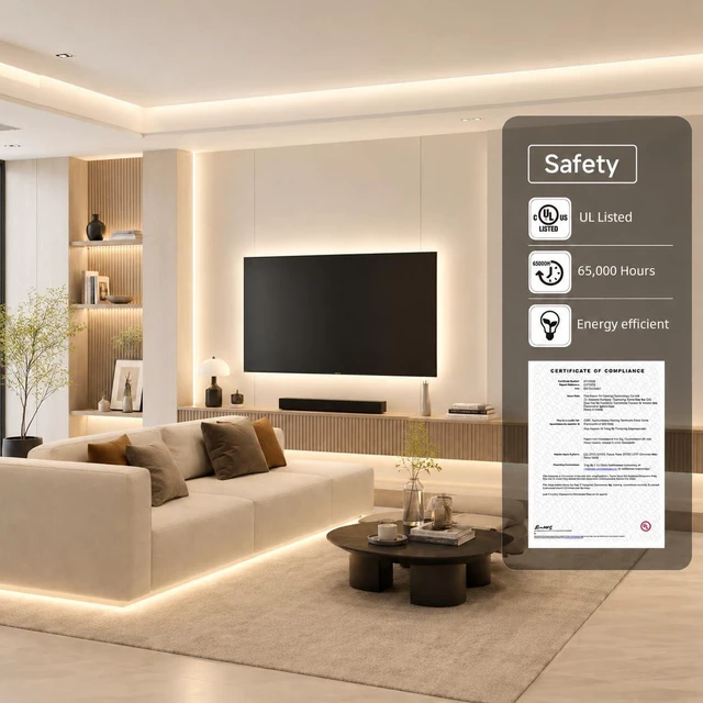 Alt view image 2 of 7 - BTF-LIGHTING COB FCOB Dimmable CCT LED Strip DC24V,UL Listed,32.8FT Tunable | 2700K-6500K,No Voltage Drop,8mm Wide,CRI 90+ Dotless Light,for Bedroom,DIY Lighting Decor(No Power Supply or Controller)