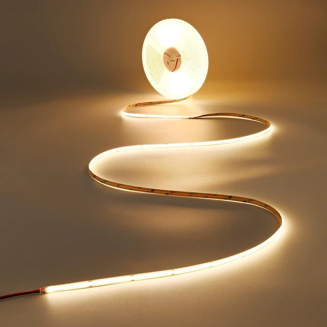 Main image of JOYLIT 50FT COB LED Strip Lights 24V 3000K Dotless 480LEDs/M Indoor IP20 | Consistent Brightness, CRI90+, Warm White, Dimmable, Cuttable, 3M Adhesive, For Bedroom, Cabinet (Power Supply Not Included)