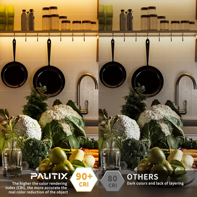 Alt view image 4 of 7 - PAUTIX COB LED Strip Light 24ft/7.5m 3780LEDs Warm White 2700K CRI90+ High Lumen Super Bright,Lead-free Material Flexible DC24V LED Tape for Home&Office DIY Lighting Project(Power Supply Not Included)