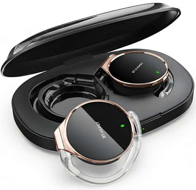 Main image of On Ear Headphones Bluetooth 5.4, Noise Cancelling Open Ear Headphones Wireless, Water-Drop Shaped Clip On Sport Headset Bluetooth with 4 Microphone, Comfort Fit Earphones with Long Battery Life