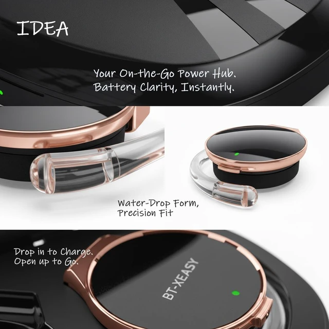 Alt view image 4 of 6 - On Ear Headphones Bluetooth 5.4, Noise Cancelling Open Ear Headphones Wireless, Water-Drop Shaped Clip On Sport Headset Bluetooth with 4 Microphone, Comfort Fit Earphones with Long Battery Life