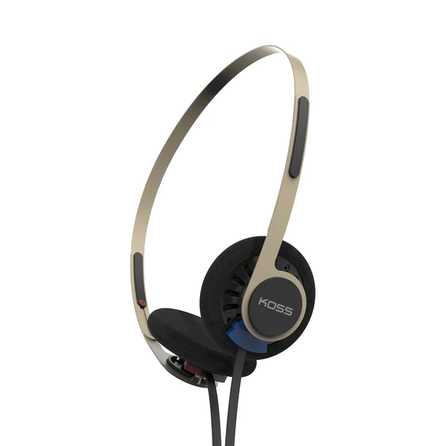 Alt view image 2 of 7 - Koss KPH40 Utility On-Ear Headphones, Rhythm Beige, Interchangeable Cord | Lightweight, Ultra-Wide Frequency Response, Stainless Steel Adjustable Headband