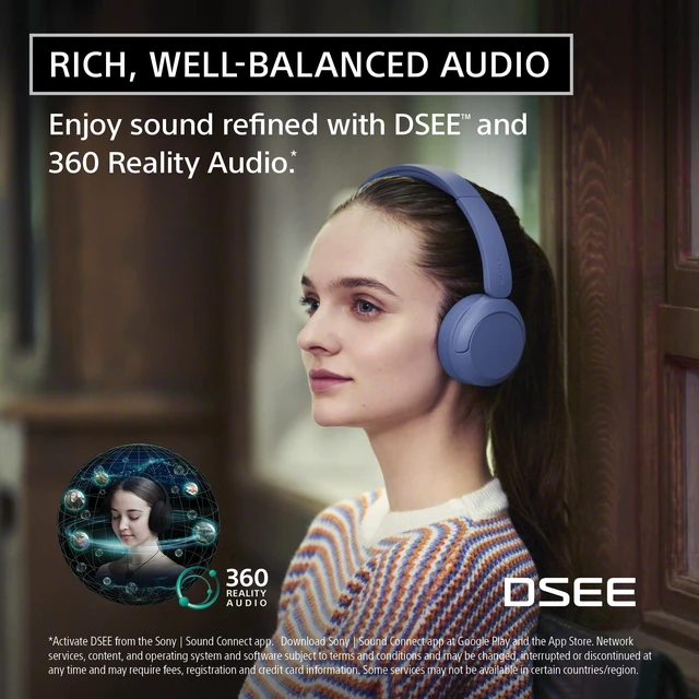 Alt view image 5 of 7 - Sony WH-CH530 Wireless On-Ear Bluetooth Headphones with Microphone, Mint | Comfortable Lightweight Design, Up to 55 Hrs Battery with Quick Charging, Multipoint Connection, Clear Calls, Swivel design