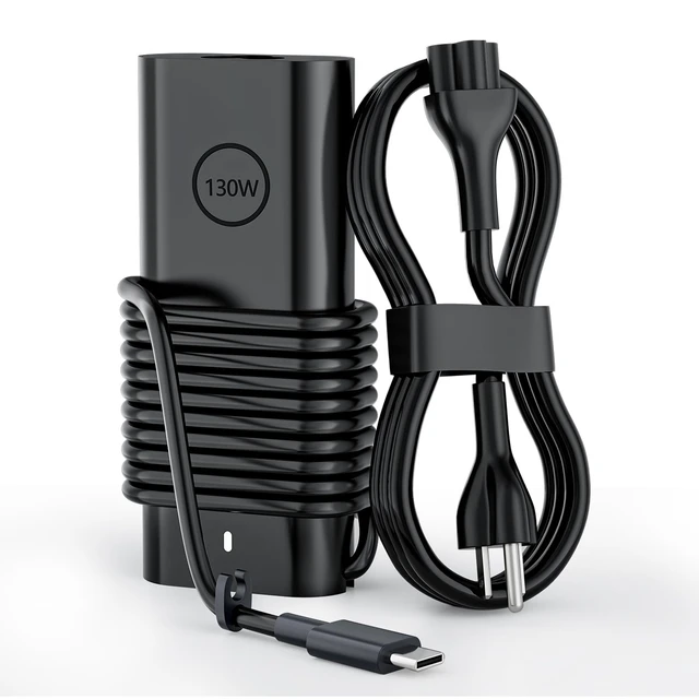 Alt view image 2 of 2 - New 130W Slim USB Type C Charger Compatible with Dell Laptop Power Adapter | XPS 17 9700 9710 9720 XPS 15 9500 9575 2in1 9520 9510 Precision 5530 5550 5560 5750 Latitude 5420 5520 7410 9410 Computer