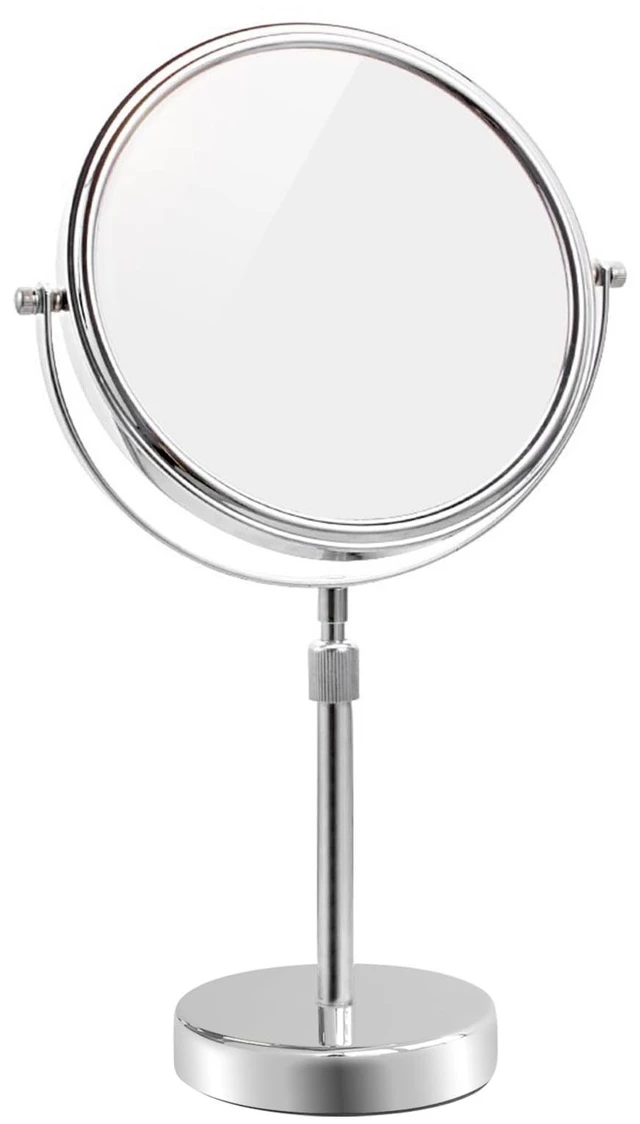 Main image of Nicesail Adjustable Tabletop Makeup Mirror Magnified Vanity Chrome 7X | 15in-19in Height Adjustable Double Sided Mirror for Women Wife Mom Teengirls Gifts