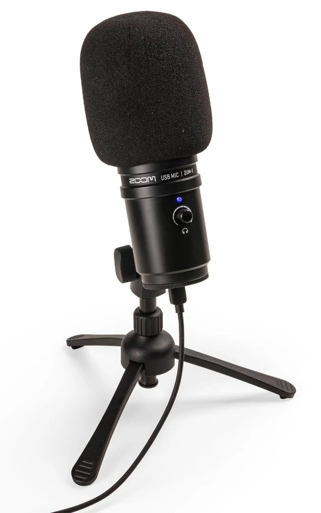 Alt view image 7 of 7 - Zoom Zum-2, Podcast USB Microphone, Windscreen, USB Cable, for Recording, Podcasts, Music, Voice-Overs, Gaming, YouTube, Twitch, & Discord
