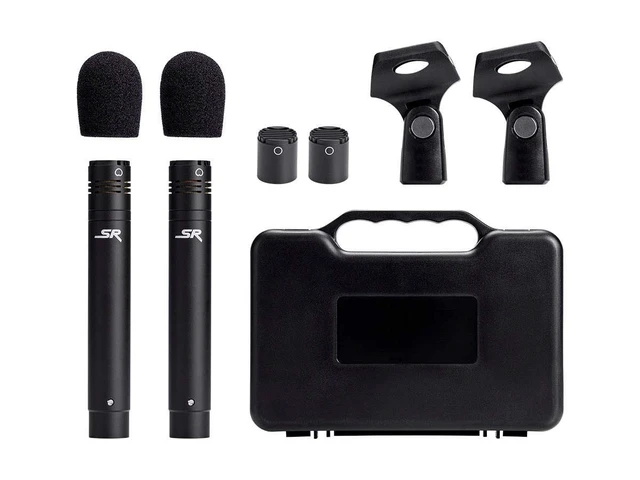 Alt view image 6 of 6 - Monoprice Stage Right Series Small Pencil Condenser Microphones (625907), Black