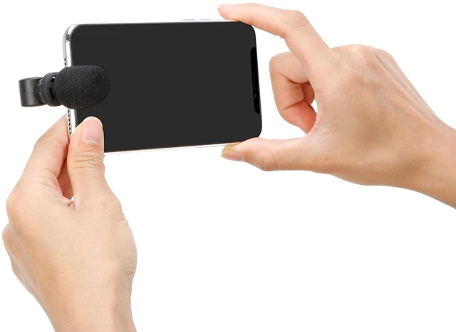 Alt view image 5 of 7 - Saramonic SmartMic Di Mini | Ultra-Compact Omnidirectional Condenser Microphone with Lightning for iPhones & iPads