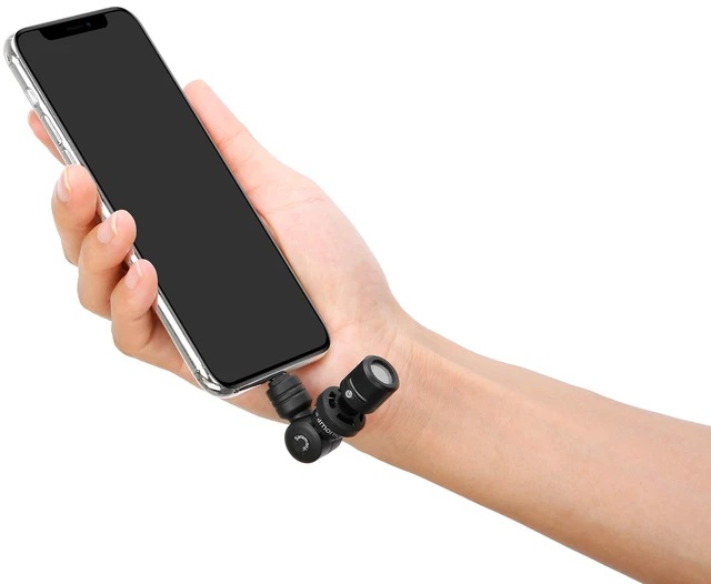 Alt view image 6 of 7 - Saramonic SmartMic Di Mini | Ultra-Compact Omnidirectional Condenser Microphone with Lightning for iPhones & iPads