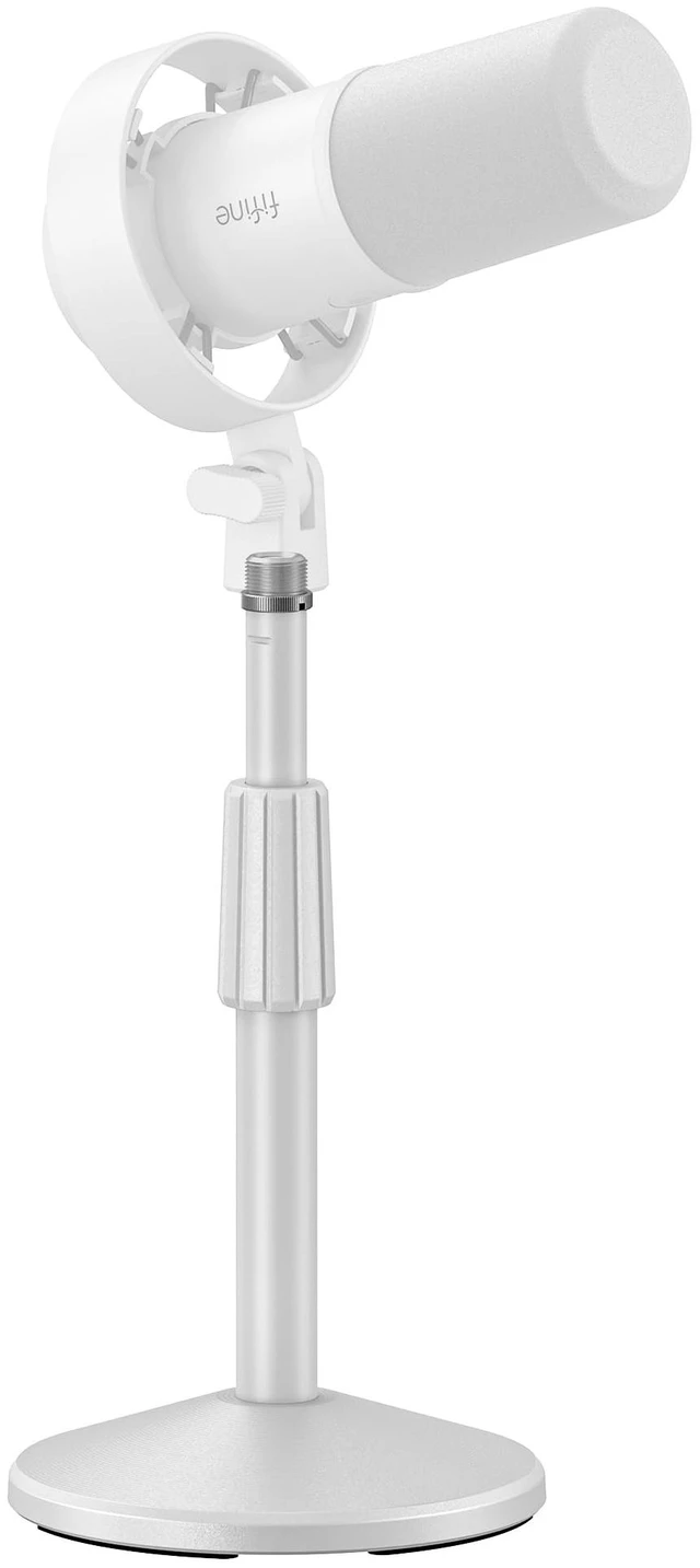 Main image of FIFINE BS2W Height-Adjustable Desktop Microphone Stand for Podcast | Tabletop Stand, Weighted Slope-base, 3/8'' to 5/8'' Screw Adapter, for Podcast Streaming Gaming