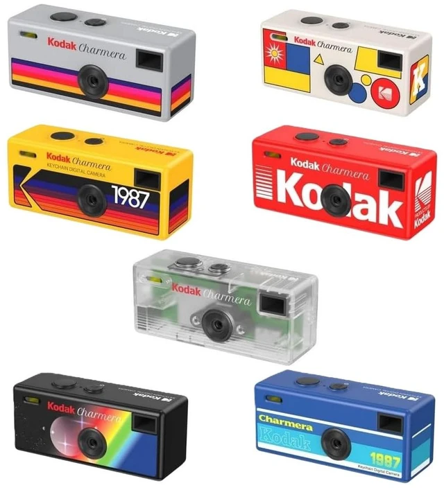 Alt view image 5 of 5 - Kodak Charmera Keychain Digital Camera Random Style Blind Box | Bundle includes a Sturdy Tiger Crystal Clear Protective Case, 32GB Micro SD Card, Adapter & Camera Strap
