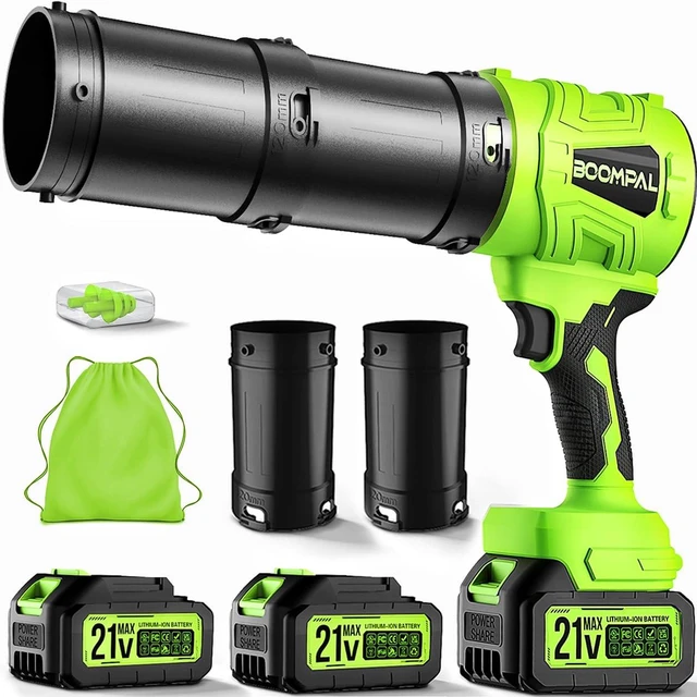 Main image of Leaf Blower Cordless with 2X 20V Battery Packs and Charger, Handheld Blower | Extended Tubes, Women and Seniors, No Bending, Variable Speed, Lightweight Small Leaf Blower for Lawn Care, Car, Patio