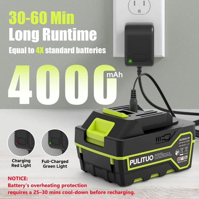Alt view image 5 of 6 - Leaf Blower Cordless with 2X 4.0Ah Batteries and Charger, 150MPH Lightweight Cordless Blower, 3 Speeds Small Battery Operated Leaf Blowers for Lawn Care, Patio, Yard, Leaves, Grass, Dust (Green)