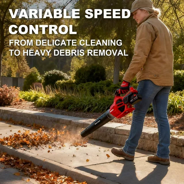 Alt view image 5 of 7 - 600 CFM Brushless Cordless Leaf Blower for Milwaukee M18 Battery, Bare Tool | 125MPH Wind Speed, Lightweight & Compact, Variable Speed Trigger with Turbo Mode, Battery Powered Handheld Blower