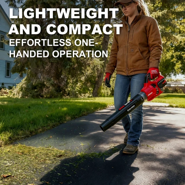 Alt view image 4 of 7 - 600 CFM Brushless Cordless Leaf Blower for Milwaukee M18 Battery, Bare Tool | 125MPH Wind Speed, Lightweight & Compact, Variable Speed Trigger with Turbo Mode, Battery Powered Handheld Blower