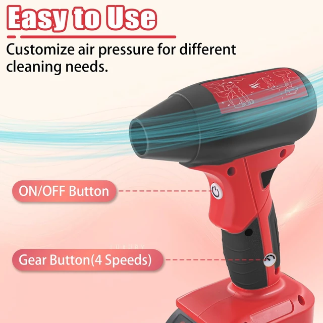 Alt view image 2 of 7 - TPDL Mini Jet Fan Blower Fit for Milwaukee 18V for M18 Battery Cordless Portable Handheld Power Fan for Blowing Cleaning Camping