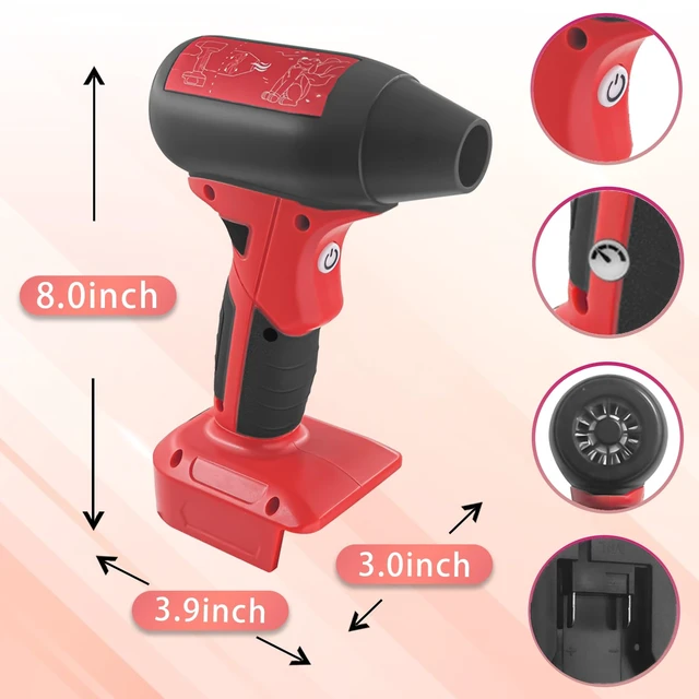 Alt view image 4 of 7 - TPDL Mini Jet Fan Blower Fit for Milwaukee 18V for M18 Battery Cordless Portable Handheld Power Fan for Blowing Cleaning Camping