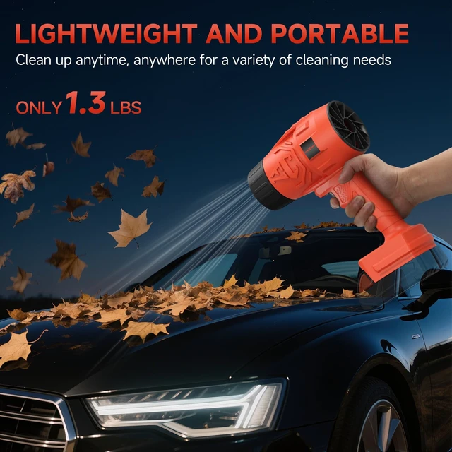 Alt view image 5 of 7 - Electric Leaf Blower Cordless for Milwaukee M18 Battery (No Battery) | Portable Leaf Blowers for Lawn Care Blowing Leaves and Dust; Battery-Powered Handheld Leaf Blower; Mini Jobsite Blower