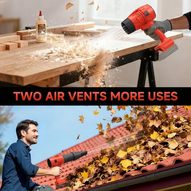 Alt view image 7 of 7 - Electric Leaf Blower Cordless for Milwaukee M18 Battery (No Battery) | Portable Leaf Blowers for Lawn Care Blowing Leaves and Dust; Battery-Powered Handheld Leaf Blower; Mini Jobsite Blower