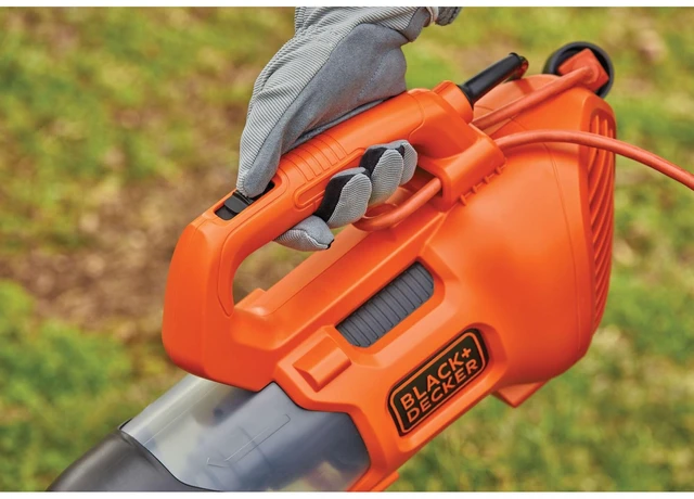 Alt view image 7 of 7 - BLACK + DECKER Electric Leaf Blower, Hand Held Blowers for Lawn Care, Up to 450 CFM and 140 MPH Power, Axial, Lightweight, Corded (BEBL750)