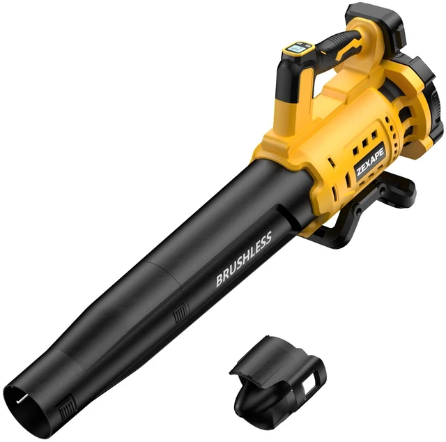 Main image of ZEXAPE Cordless Leaf Blower for Dewalt Battery, 480 CFM Electric Blower with Brushless Motor, 6 Variable Speed Up to 130MPH, Digital Display Control Handheld Blower for Lawn Care, Yard(No Battery)