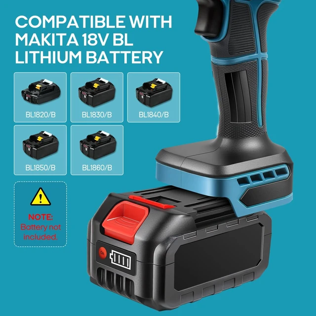 Alt view image 3 of 7 - ZUYIYI Cordless Mini Jet Dry Blower for Makita 18V Battery, Leaf Blower | 1200g Thrust, 40000 RPM, Brushless, 475 MPH, Variable Speed, Handheld Turbofan for Lawn Care, Patio Cleaning, Tool Only