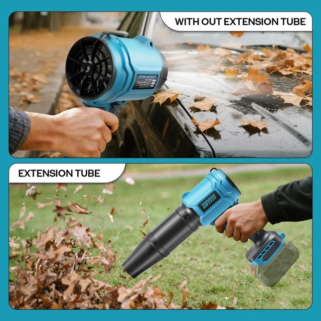 Alt view image 6 of 7 - ZUYIYI Cordless Mini Jet Dry Blower for Makita 18V Battery, Leaf Blower | 1200g Thrust, 40000 RPM, Brushless, 475 MPH, Variable Speed, Handheld Turbofan for Lawn Care, Patio Cleaning, Tool Only