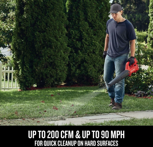 Alt view image 4 of 7 - CRAFTSMAN V20 Cordless Leaf Blower, Hard Surface Blower, Bare Tool Only (CMCBL710B)