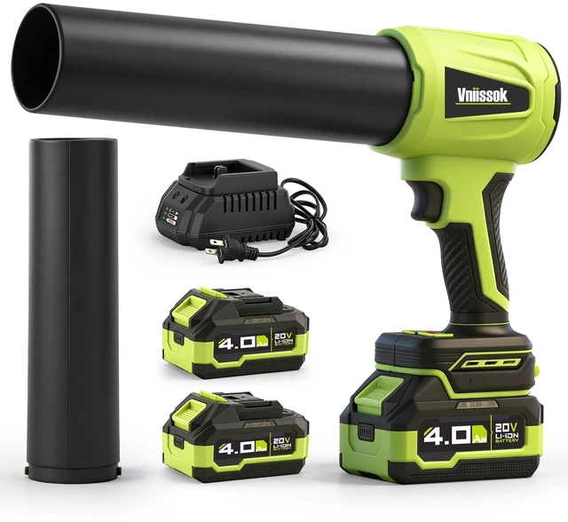 Main image of Electric Cordless Leaf Blower with Battery and Charger, Mini Jet Dry Fan, Snow Blower, Ultra Lightweight Handheld Blower for Patio, Garden, Lawn Care, Garage, Car Blowing Water with Extended Nozzle