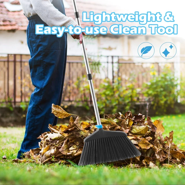 Alt view image 5 of 6 - LAWFYMORI Outdoor Broom with Small Leaf Blower, Rechargeable Broom Blower | Cordless Leaf Blower & Long Handle Broom, Lightweight Air Duster for Lawn Yard Patio Garden Balcony Car RV, Charger Included