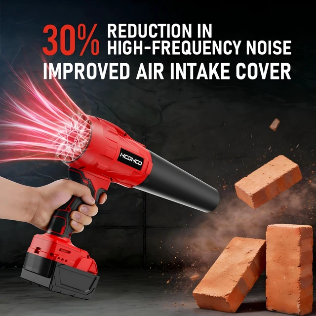 Alt view image 7 of 7 - Cordless Leaf Blower Compatible with Milwaukee 18V Battery, 720 CFM 180 MPH Handheld Turbo Jet Blower with 4 Nozzles for Yard Care, Car Drying, Electric Blower (Tool Only)