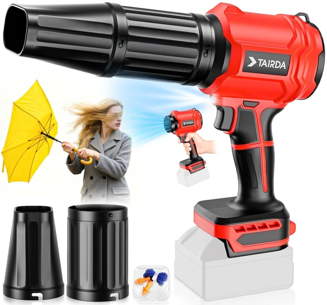 Main image of TAIRDA Cordless Leaf Blower Compatible for Milwaukee 18V Battery(NO Battery), Mini Turbo Jet Blower with 2 Nozzles, Lightweight & One-Hand Use, for Patio Garage Yard Cleaning Car Dryer(Tool Only)