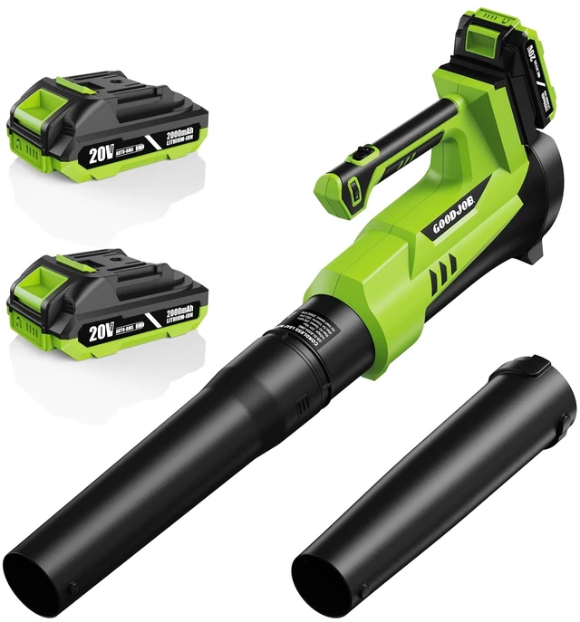 Main image of 650 CFM Leaf Blower Cordless with 2 * 2.0Ah Batteries and Charger | 200 MPH 6 Speeds Electric Leaf Blower for Lawn Care, Yard, Patio & Driveway Cleanup, 3.4 Lbs Lightweight, Low Noise