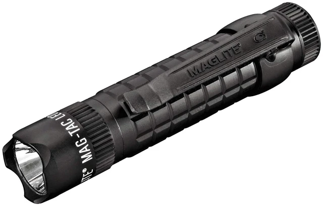Main image of MagLite MAG-TAC 2-Cell CR123 LED Tactical Flashlight High Lumen, Water-Resistant, QuickClick Modes Crowned Bezel Black