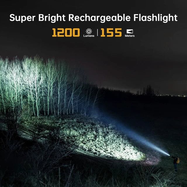 Alt view image 2 of 6 - Wurkkos FC11C Led Flashlight Rechargeable High Lumen 1200 | 90 High CRI Small Flashlight, Super Bright EDC Flashlight IP68 Waterproof, 155Meters, Magnetic Flash Light for Home (4000K)