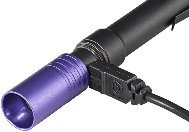 Alt view image 4 of 5 - Streamlight 66149 Stylus Pro UV LED Penlight with Holster, Black | USB rechargeable capable; includes nylon holster; multi-mode lighting; IPX-rated water resistant; impact-resistance tested
