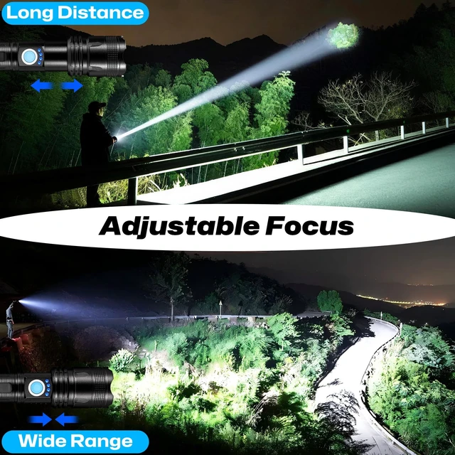 Alt view image 5 of 7 - BERCOL Flashlights High Lumens Rechargeable - 2 Pack, Super Bright Flash Light with 5 Modes, IPX7 Waterproof Powerful LED Flashlight for Home, Outdoor, Camping