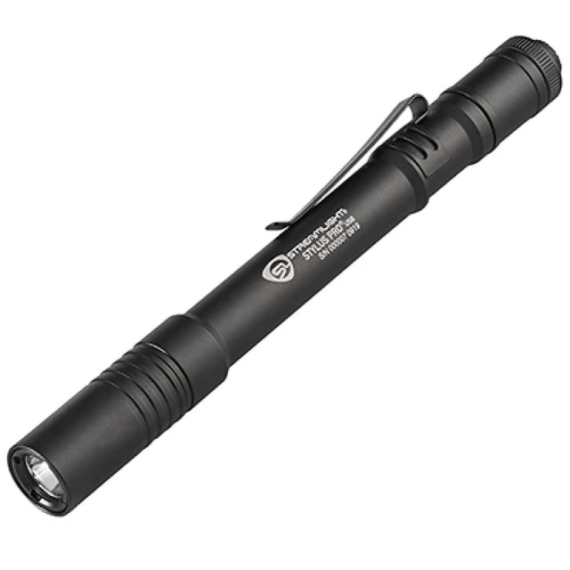 Alt view image 2 of 5 - Streamlight 66134 Stylus Pro 350-Lumen Penlight with Holster, Black | 350 lumens; USB rechargeable capable; includes nylon holster; multi-mode lighting; IPX-rated water resistant