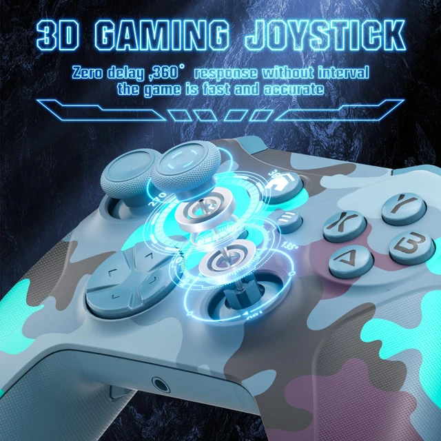Alt view image 2 of 7 - Nonbliep for Xbox Controller, Compatible with Xbox One X|S, Xbox Series X|S, PC, Special Edition Custom Wireless Controller with 6-Axis Motion Control/3.5mm Audio Jack/Dual Vibration/Turbo