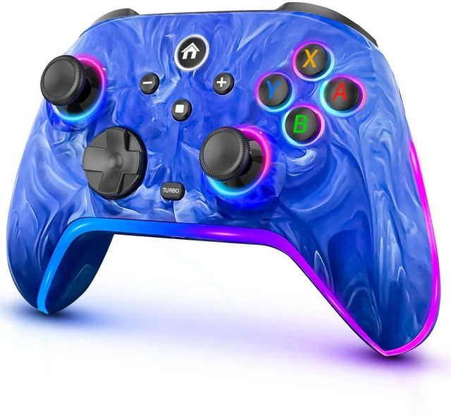 Main image of Wireless Switch Pro Controllers for Nintendo Switch/OLED/Lite/Switch 2 | 1200mAh Rechargeable Switch Controller, Switch Control with Vibration, Turbo, Wake Up, Motion Control, 10 Color LED Lights