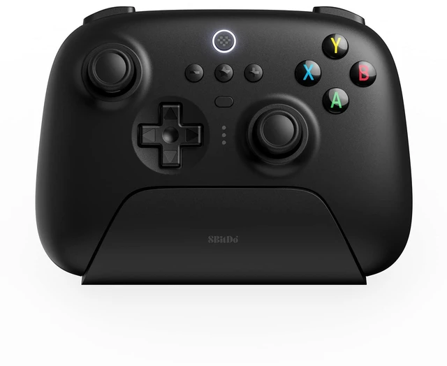 Main image of 8Bitdo Ultimate 2.4g Wireless Controller with Charging Dock, Hall Effect Joystick Update, Pro Gamepad with Back Buttons & Turbo Function for PC, Android, Steam Deck & Apple (Black)