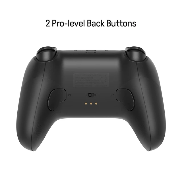 Alt view image 3 of 7 - 8Bitdo Ultimate 2.4g Wireless Controller with Charging Dock, Hall Effect Joystick Update, Pro Gamepad with Back Buttons & Turbo Function for PC, Android, Steam Deck & Apple (Black)