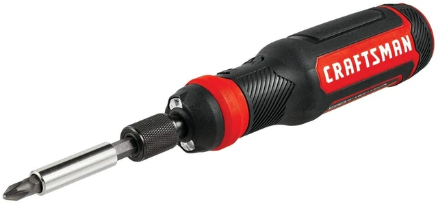 Main image of CRAFTSMAN Cordless Screwdriver, 4V, 8-Piece Set (CMHT66718B6)
