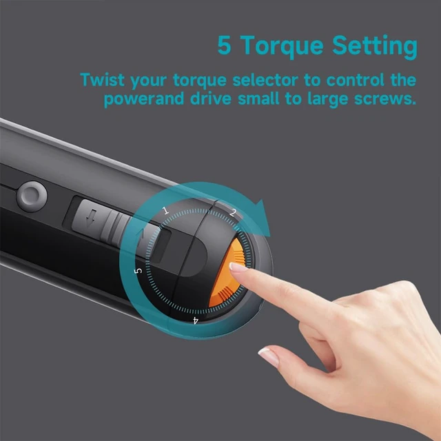 Alt view image 5 of 7 - JIMIHOME 3.6V Electric Screwdriver Tool Set 38-in-1 Repair Tool with Charging Base and LED Lighting