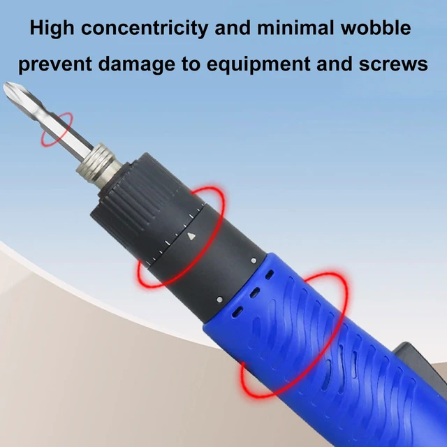 Alt view image 3 of 7 - VISLONE Electric Screwdriver, 110V AC Power Screwdriver Set (Speed | 0.19-2.9Nm Torque Adjustable, 6.35mm Bits, 1200RPM with Power Adapter for Electronics Assembly and Workshop Tasks
