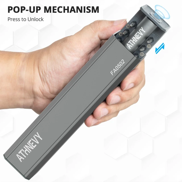 Alt view image 3 of 7 - 3.7V Mini Precision Electric Screwdriver, Cordless Screwdriver, Max 0.2N.m | 24 Magnetic Bits, USB-C Rechargeable, LED Light, for Phone, Laptop, Camera, DIY Projects, Electronics Repair